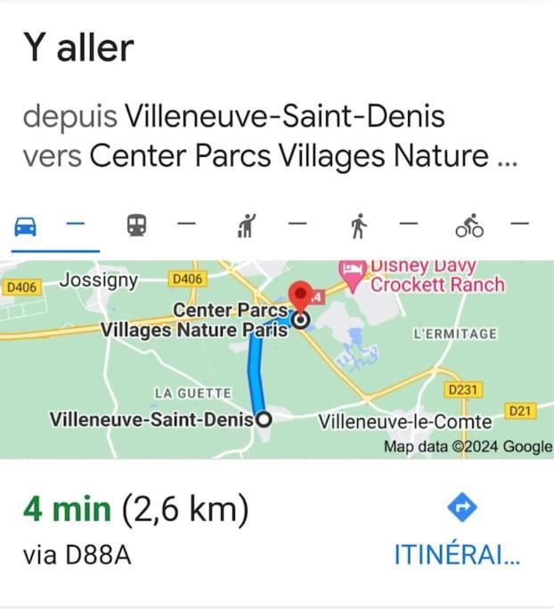 Charmant Appartement 2 Pieces Proche Disneyland Villeneuve-Saint-Denis Ngoại thất bức ảnh